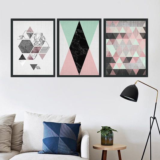 Geometric Canvas Wall Painting