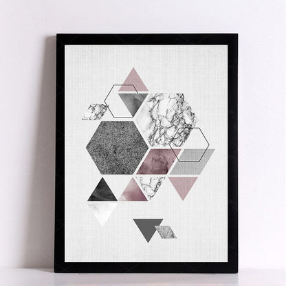 Geometric Canvas Wall Painting