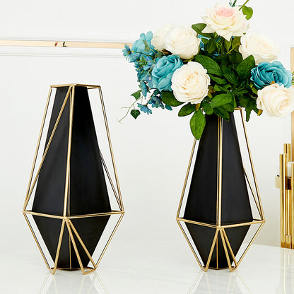 Retro geometric vase