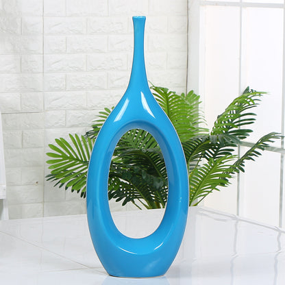 Ethereal Ceramic Hollow Vase