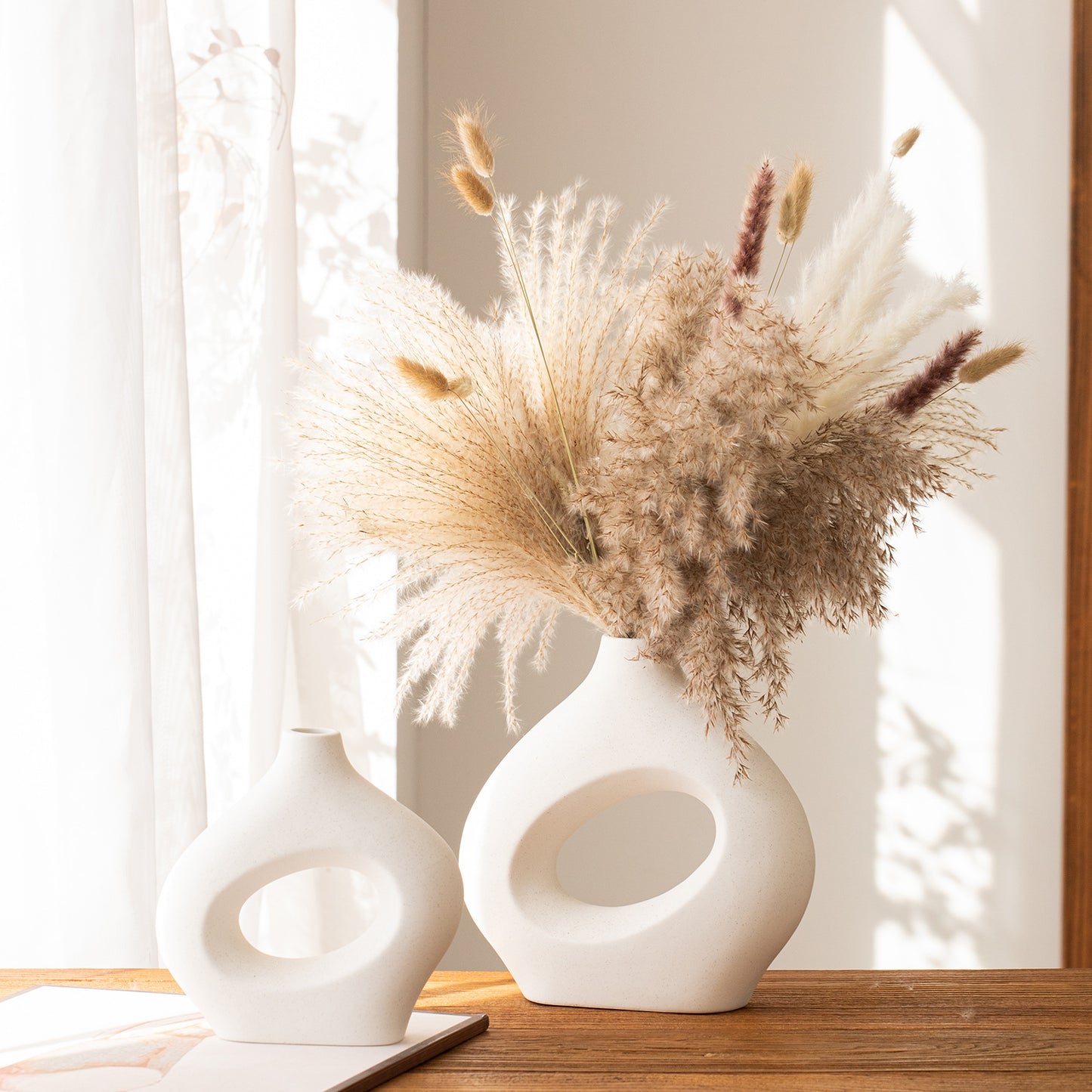 Contemporary Ceramic Circle Vases