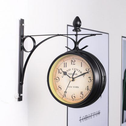 EuroElegance Double-Sided Wall Clock