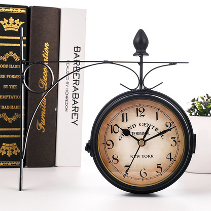 EuroElegance Double-Sided Wall Clock