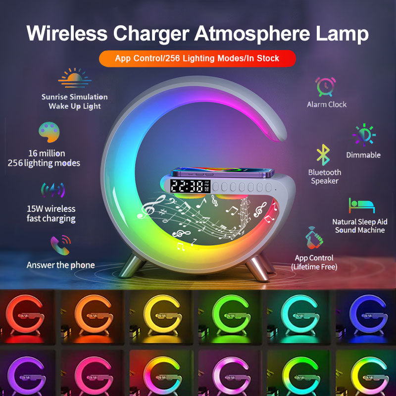 Intelligent LED Lamp Bluetooth Speaker Wireless Charger