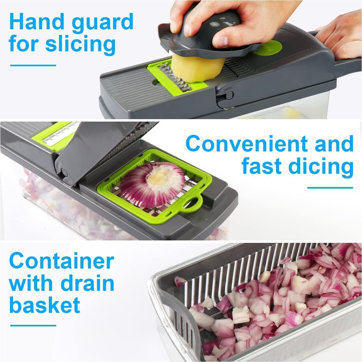 15 In 1 Ultimate Kitchen Tool Slicer/Peeler/Cutter/Dicer/Chopper