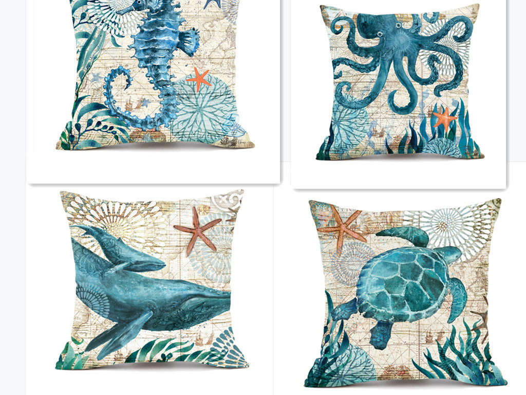 Sea Turtle Serenity Linen Pillowcases