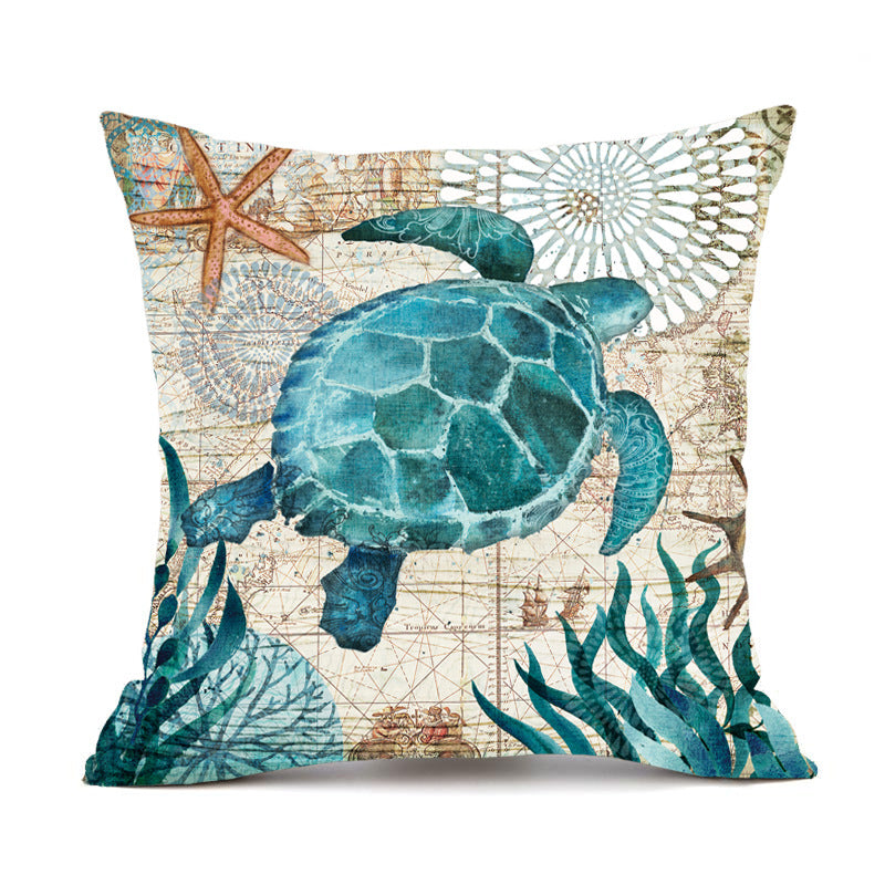 Sea Turtle Serenity Linen Pillowcases