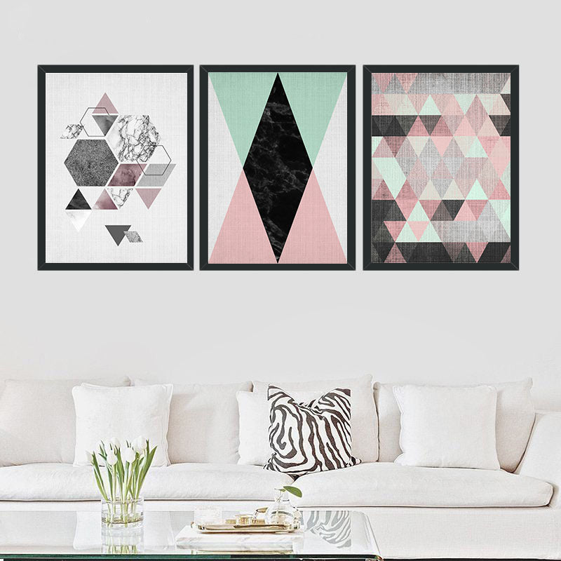 Geometric Canvas Wall Painting