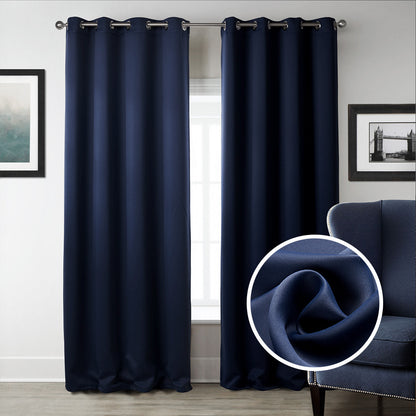 Eclipse Dreamscape Dark Blue Blackout Curtains