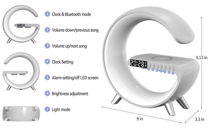 Intelligent LED Lamp Bluetooth Speaker Wireless Charger