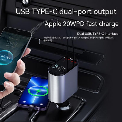 Turbocharge 100W High-Speed Car Charging Hub