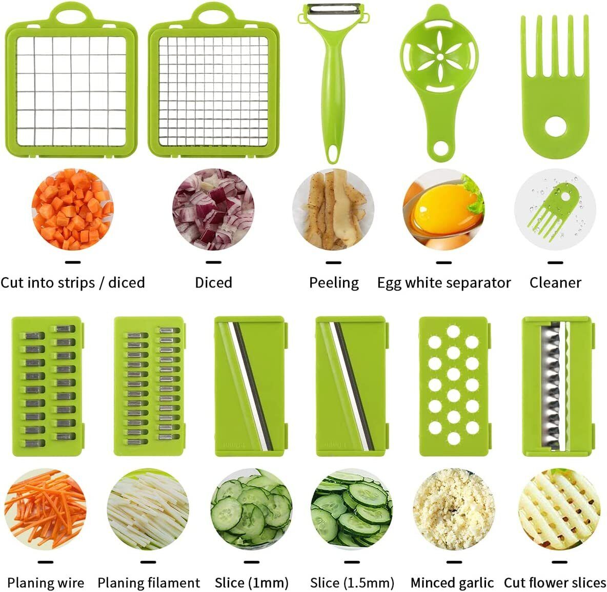 15 In 1 Ultimate Kitchen Tool Slicer/Peeler/Cutter/Dicer/Chopper