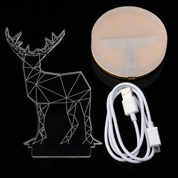 Enchanting 3D Illusion USB LED Night Light